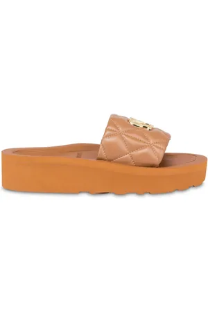 Moschino Quilted leather slides