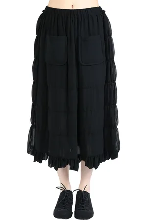 Comme des Garçons Tiered midi skirt