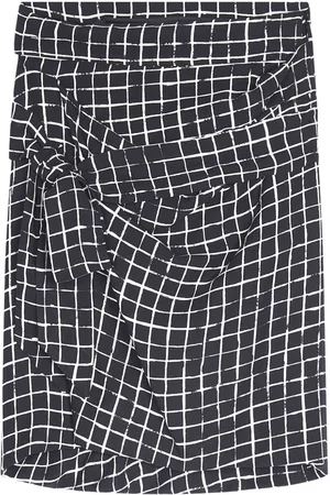 DRIES VAN NOTEN Draped midi skirt
