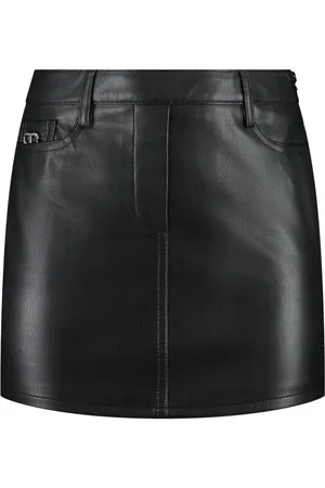 Twin-Set Faux-leather mini skirt