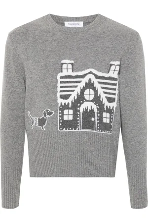 Thom Browne Patterned-jacquard wool jumper