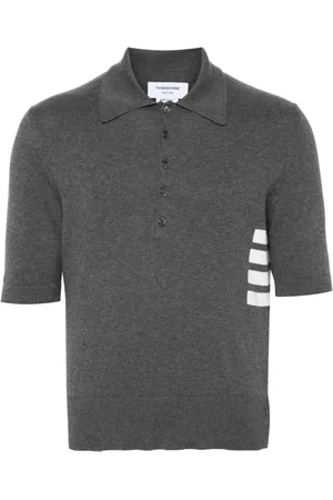 Thom Browne 4-Bar cotton polo jumper