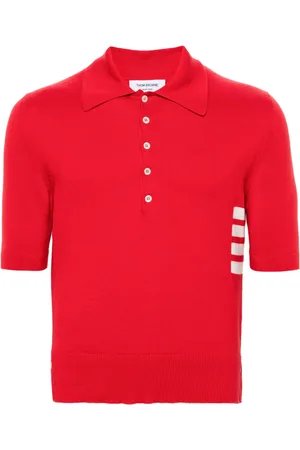 Thom Browne 4-Bar knitted polo shirt
