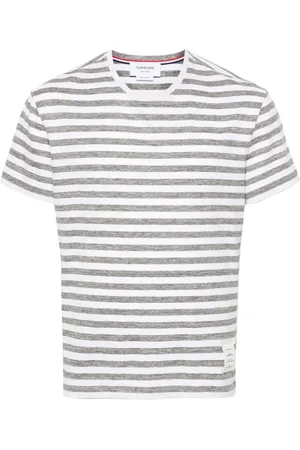 Thom Browne Striped linen T-shirt