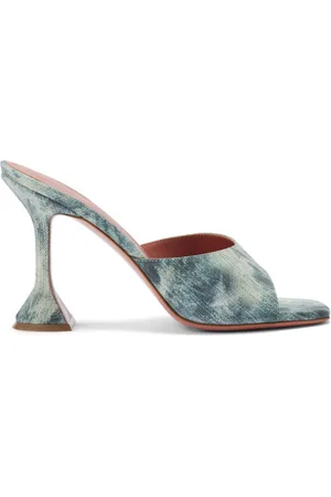 Amina Muaddi 95mm Lupita leather mules