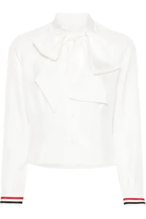 Thom Browne RWB-stripe silk shirt