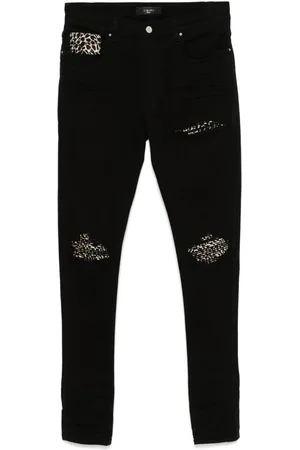 AMIRI Leopard-detail jeans