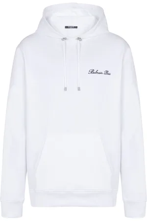 Balmain Embroidered-logo hoodie