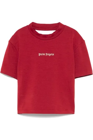 Palm Angels Logo-embroidered T-shirt