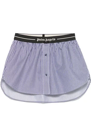 Palm Angels Striped mini skirt