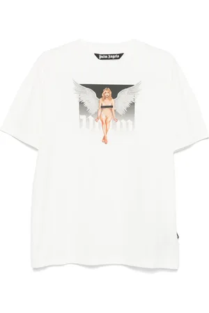 Palm Angels Crystal Pin-Up T-shirt