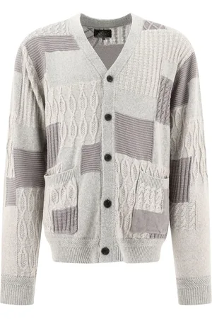 Beams Patchwork cardigan