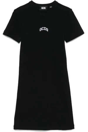 GCDS Logo-embroidered mini dress