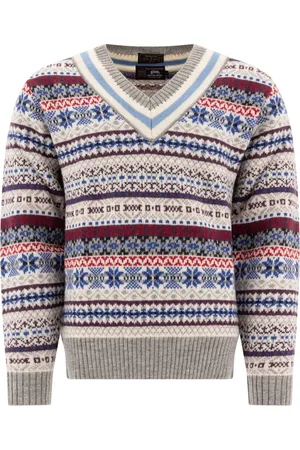 Beams Intarsia knit jumper
