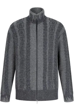 SHANGHAI TANG Cable-knit zip cardigan