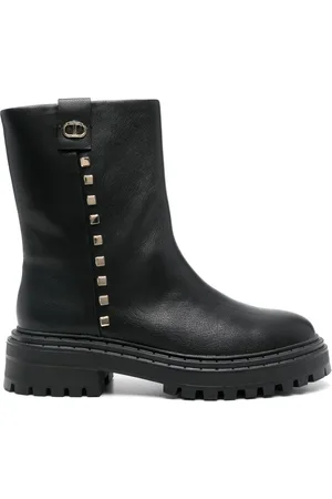 Twin-Set Logo-plaque ankle boots