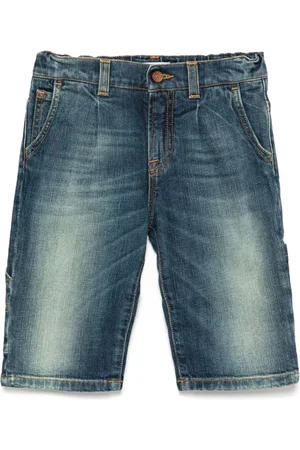 Dolce & Gabbana Logo patch denim shorts