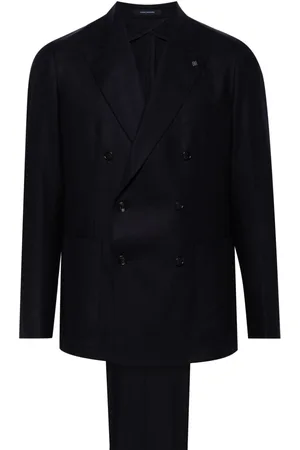 TAGLIATORE Logo-plaque suit