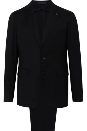 TAGLIATORE Logo-plaque suit
