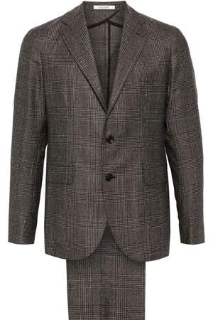 TAGLIATORE Logo-plaque suit