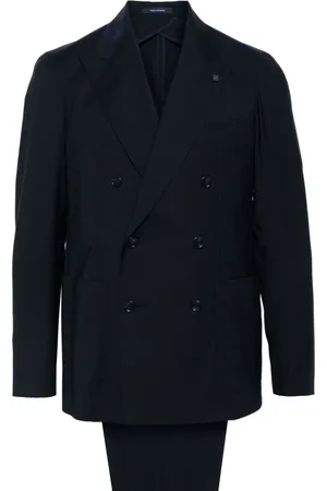 TAGLIATORE Logo-plaque suit