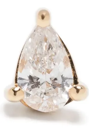 KIMAI 18kt yellow diamond single earrings