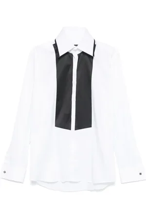 Karl Lagerfeld Contrasting-bib shirt