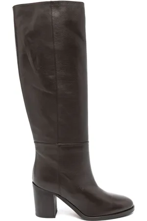 Via Roma 80mm leather boots