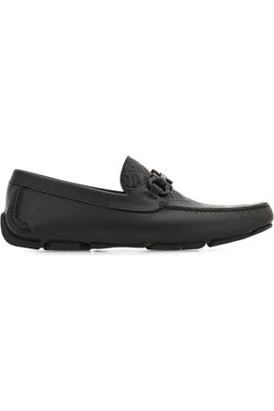 Salvatore Ferragamo Gancini-plaque leather loafers
