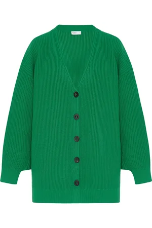 ROSETTA GETTY Ribbed panelled cardigan