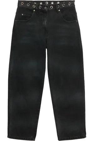 Msgm Eyelet-embellishment straight jeans