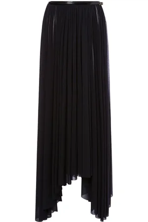 Serafini Semi-sheer wrap maxi skirt
