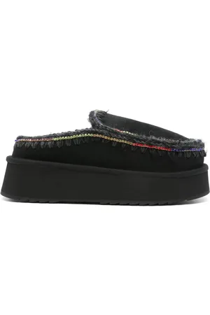 Mou Rhinestone-detailing mules
