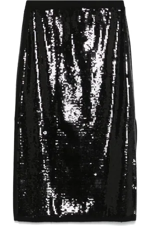 Twin-Set Sequinned midi skirt