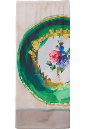 Msgm Flower-print pencil skirt