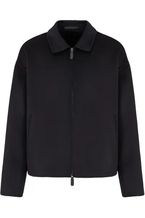 Giorgio Armani Cashmere-blend zip-up jacket