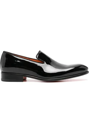 santoni Patent-leather loafers