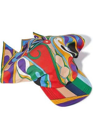Puccini Orchidee-print silk-twill cap