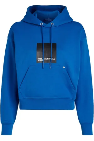 Karl Lagerfeld Box logo-appliqué hoodie