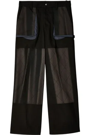 JiyongKim Sun-bleached double-knee trousers