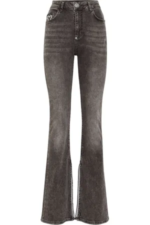 Philipp Plein Heart-appliqu?? flared jeans