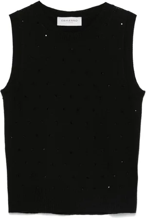 Ermanno Firenze Rhinestone-embellished sweater