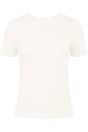 Nina Ricci Plunging draped back T-shirt