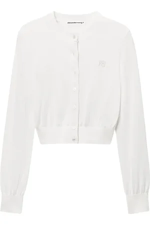 Alexander Wang Cropped crew neck cardigan