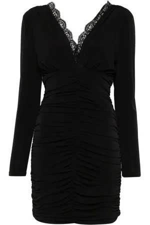 Ermanno Firenze Lace-detail mini dress