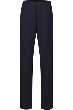 SHANGHAI TANG Rear elasticated-waistband tailored trousers