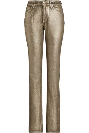 Ralph Lauren Foiled cotton skinny jeans