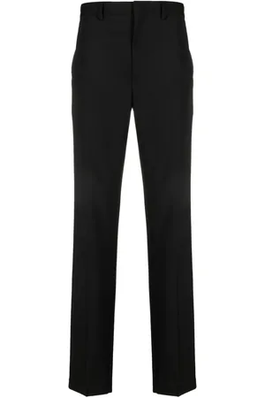 Prada Logo-appliqué straight-leg trousers