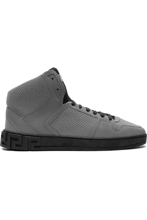 VERSACE Greca-embossed high-top sneakers