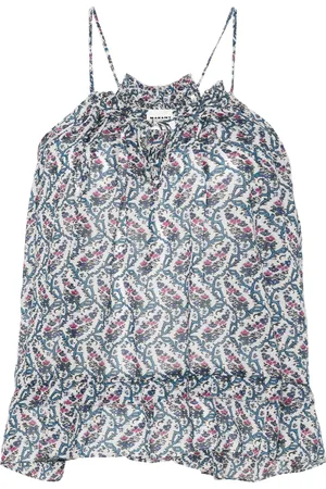 Marant Etoile Fabino floral-print sleeveless blouse